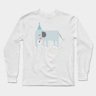 elephant at the party Long Sleeve T-Shirt